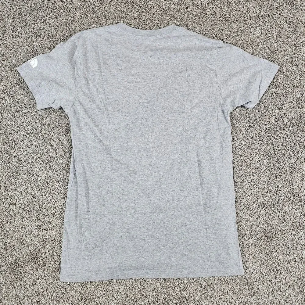 North Face Shirt Mens Small Gray Geometric Camping Tent Graphic Casual Outdoor